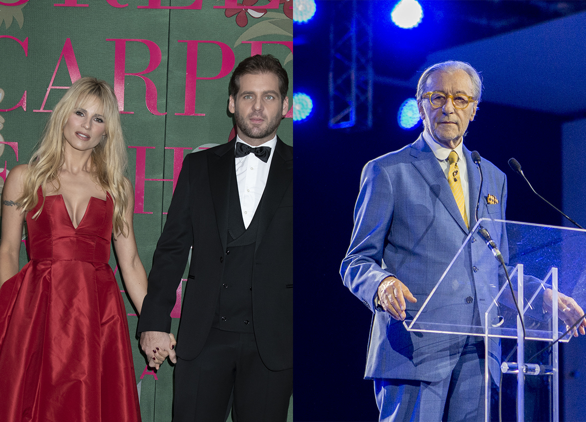 Michelle Hunziker, Tommaso Trussardi e Vittorio Feltri