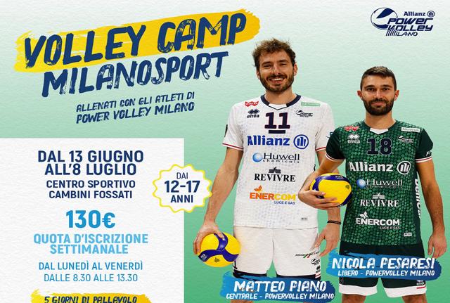 Milanosport: campus dedicato alla pallavolo con Powervolley Milano Milanosport: campus dedicato alla pallavolo con Powervolley Milano