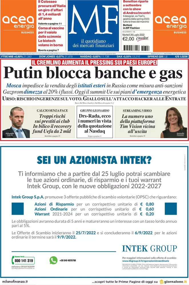 milano finanza 014812677