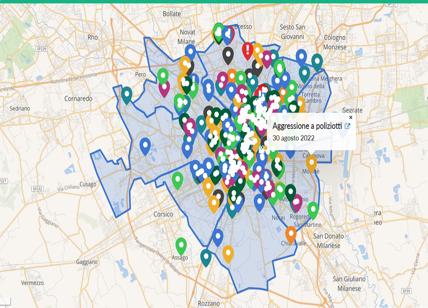 Criminalità a Milano: ecco la mappa interattiva degli episodi