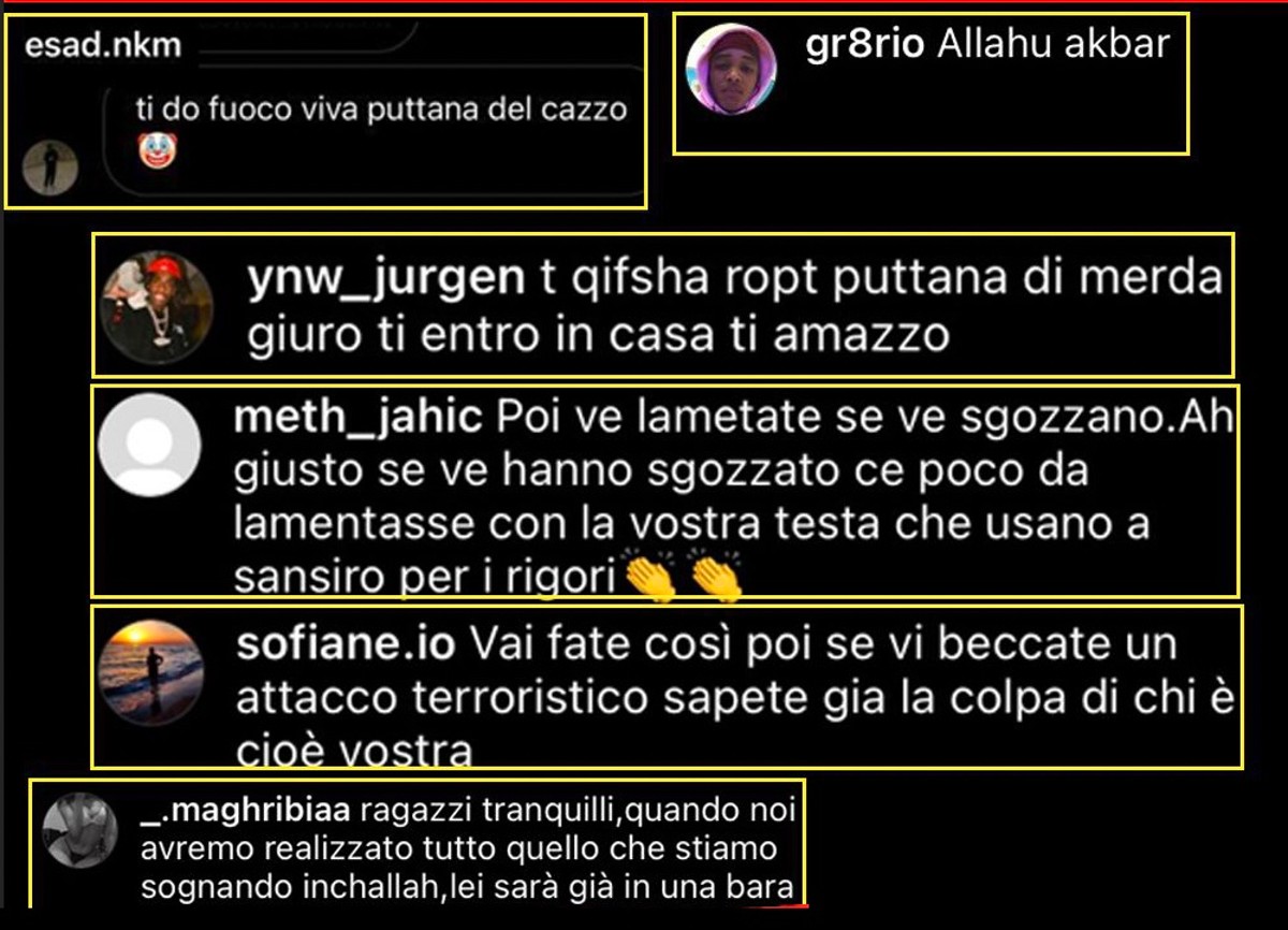 minacce a Silvia Sardone A