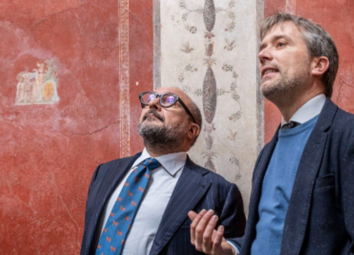 Ministro Sangiuliano Casa dei Vettii Ministro Sangiuliano Casa dei Vettii