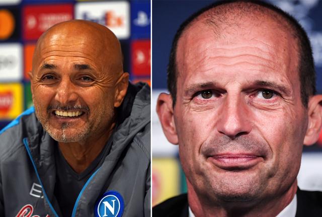 Luciano Spalletti - Max Allegri (foto Ipa)