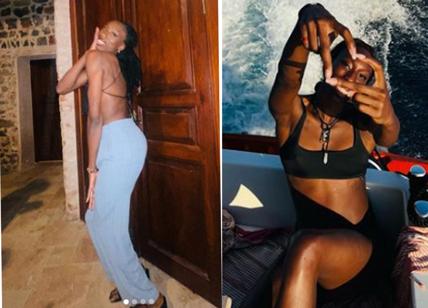 Paola Egonu verso Sanremo 2023. Svela tatuaggio-giarrettiera sulla coscia. E poi...