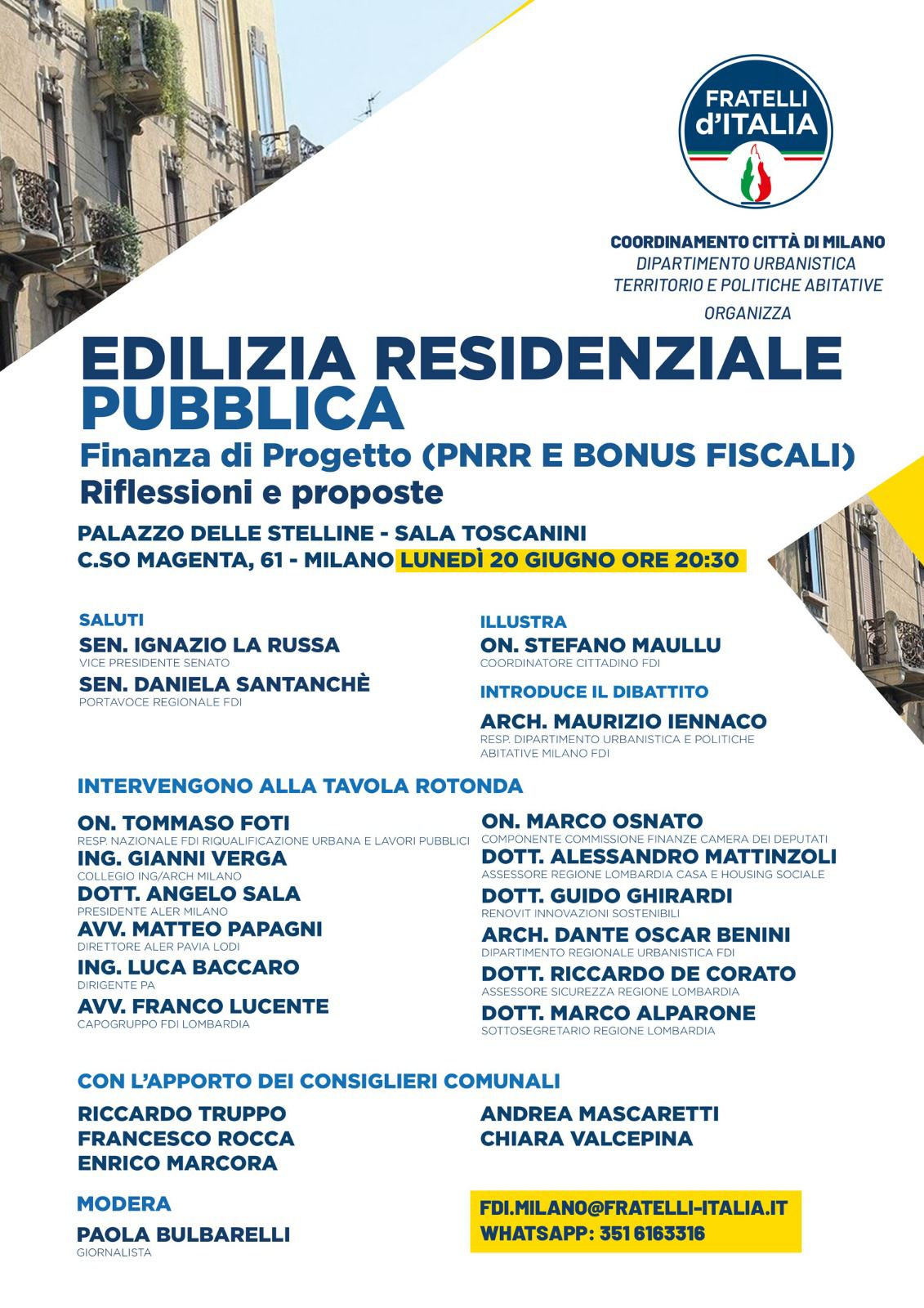 FDI locandina convegno case popolari