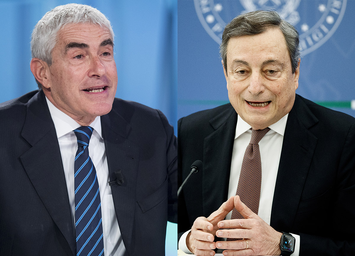Pier Ferdinando Casini e Mario Draghi Pier Ferdinando Casini e Mario Draghi