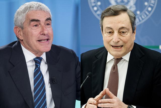 Pier Ferdinando Casini e Mario Draghi Pier Ferdinando Casini e Mario Draghi