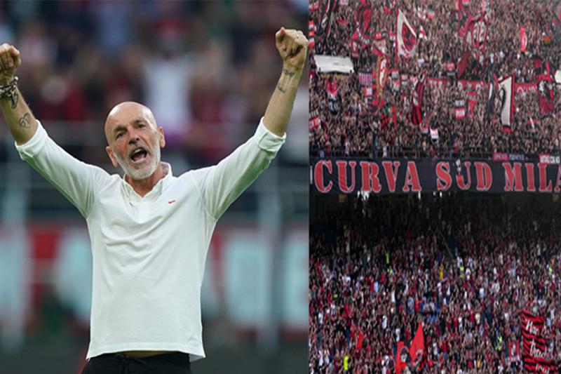 Stefano Pioli - Curva Milan (foto Lapresse) Stefano Pioli - Curva Milan (foto Lapresse)
