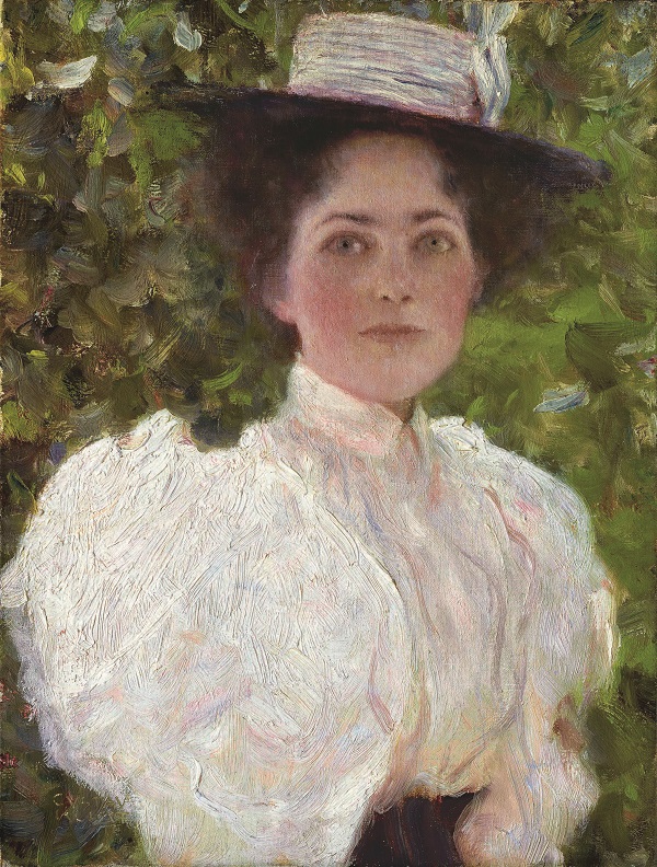 Gustav Klimt Ragazza nel verde, 1896 circa Olio su tela, 32,4x24 cm Klimt Foundation, Vienna © Klimt Foundation, Vienna Gustav Klimt Ragazza nel verde, 1896 circa Olio su tela, 32,4x24 cm Klimt Foundation, Vienna © Klimt Foundation, Vienna