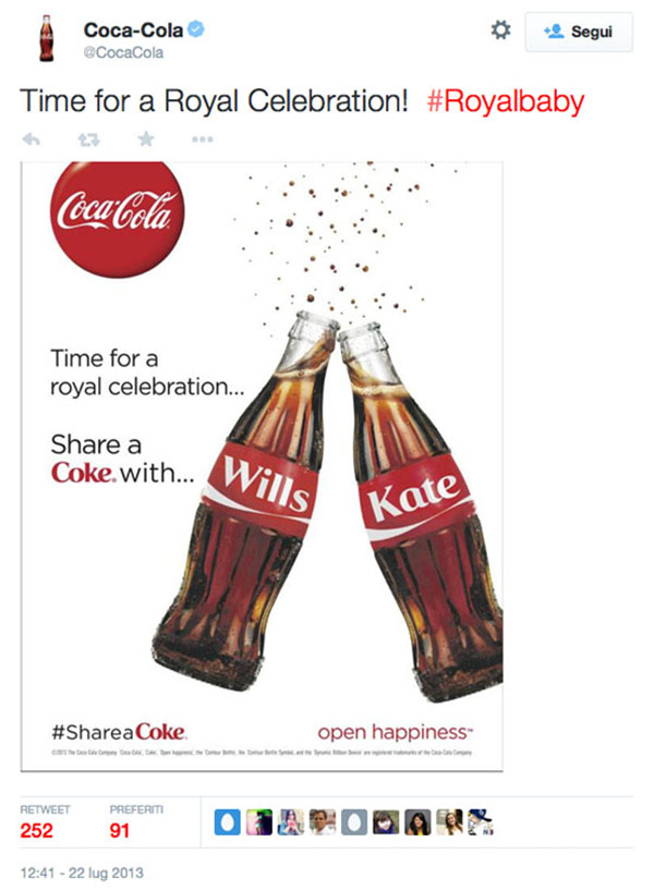 Real time marketing Coca Cola