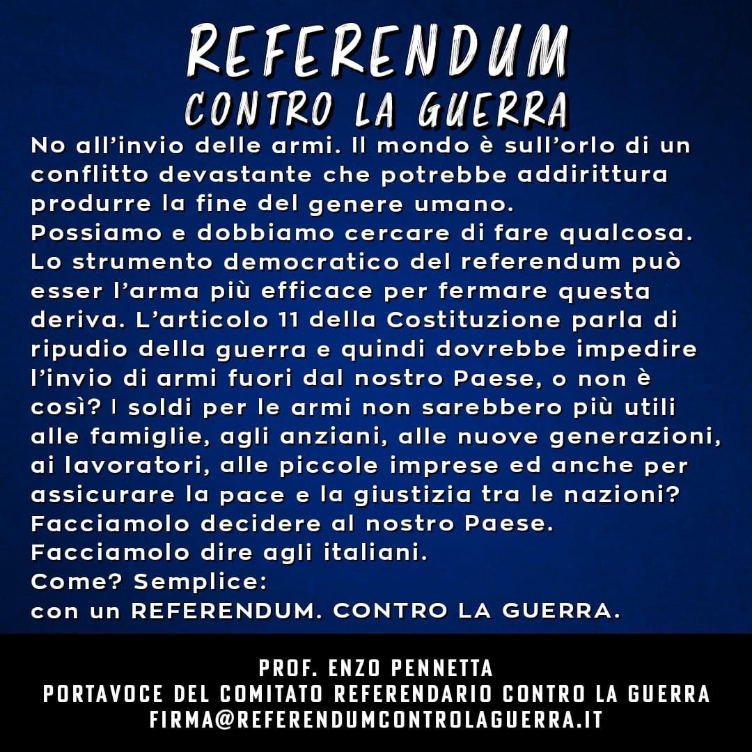 referendum contro guerra