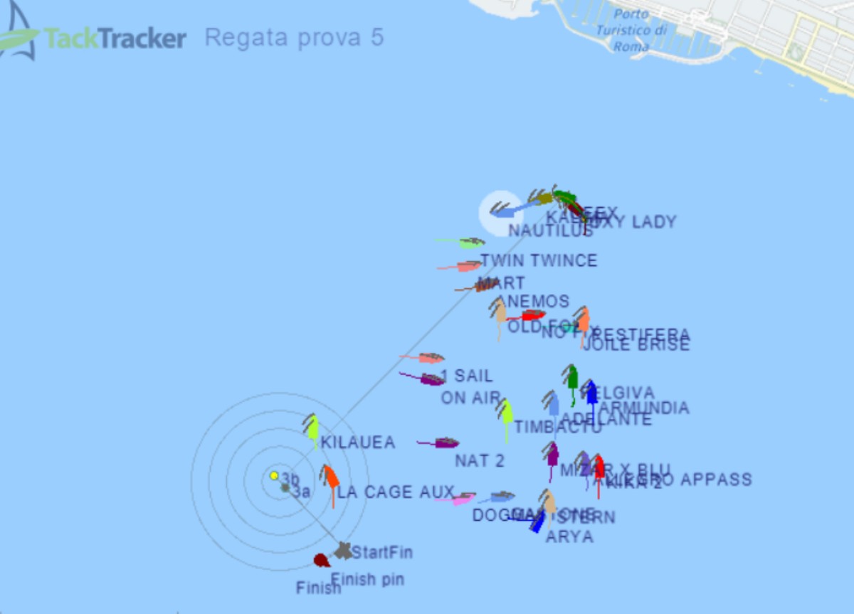 regata fiumicino tack tracker