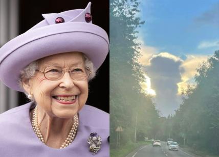Regina Elisabetta, immagine choc: appare una nuvola con la sua sagoma- FOTO