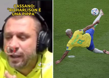 Richarlison gol clamoroso ai Mondiali 2022 in Qatar. La 'profezia' di Cassano: "E' una pippa e..."