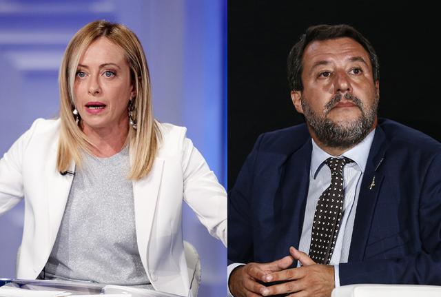 Giorgia Meloni Matteo Salvini Giorgia Meloni Matteo Salvini