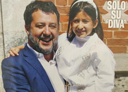 Salvini e la Comunione della figlia Mirta, famiglia allargata presente - FOTO