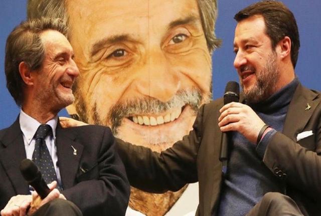 Attilio Fontana e Matteo Salvini Attilio Fontana e Matteo Salvini