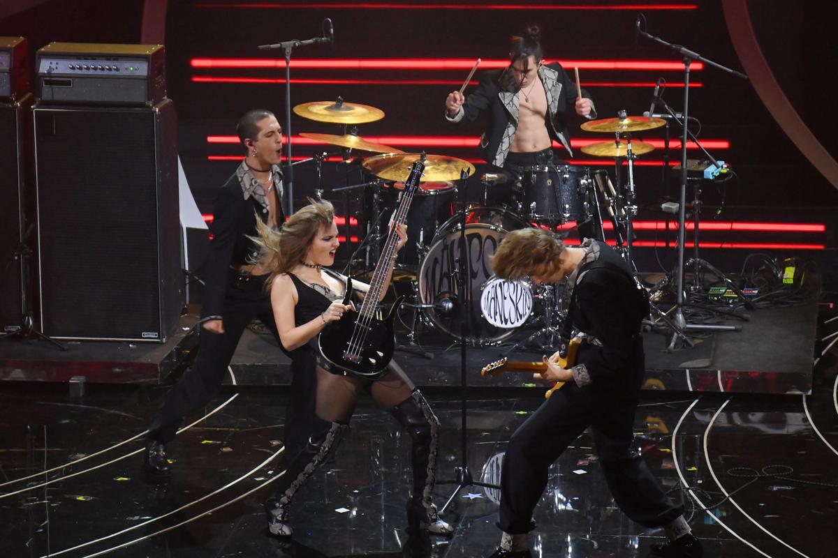 Maneskin (foto Lapresse) Maneskin (foto Lapresse)