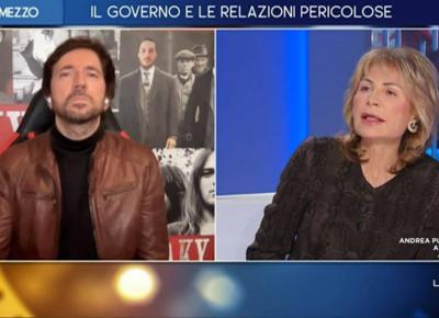Andrea Scanzi capelli Otto e mezzo