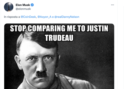Vaccino, lotta all'obbligo in Canada: Musk paragona Trudeau a Hitler