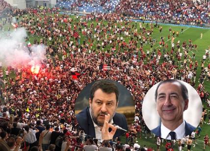 Milan, festa senza maxi schermo. Botta e risposta tra Sala e Salvini