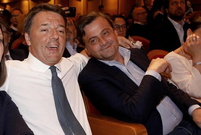 Matteo Renzi e Carlo Calenda Matteo Renzi e Carlo Calenda