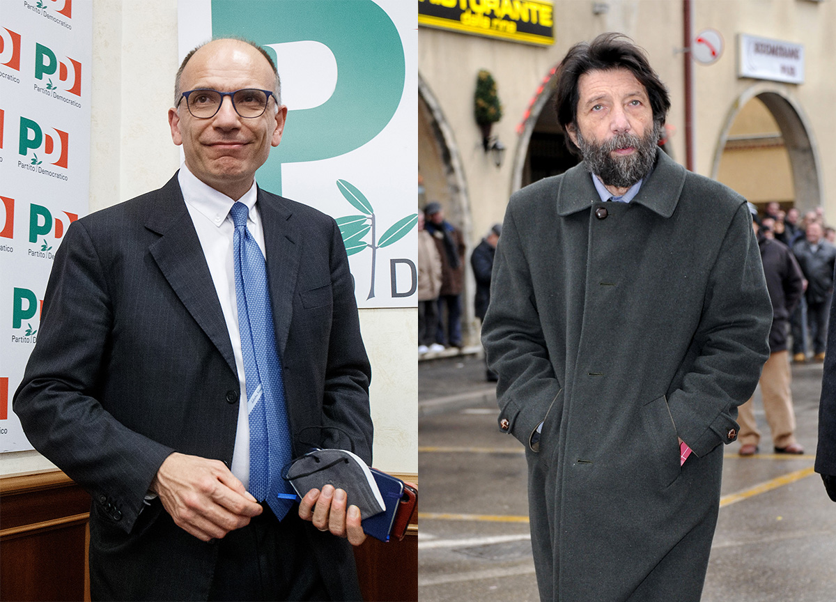 Enrico Letta e Massimo Cacciari