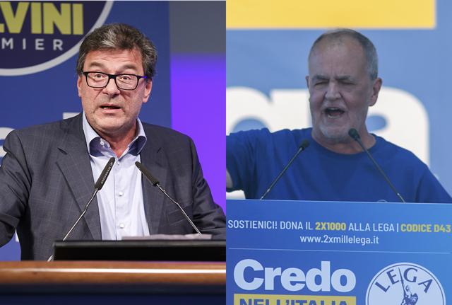 Giorgetti e Calderoli Giorgetti e Calderoli