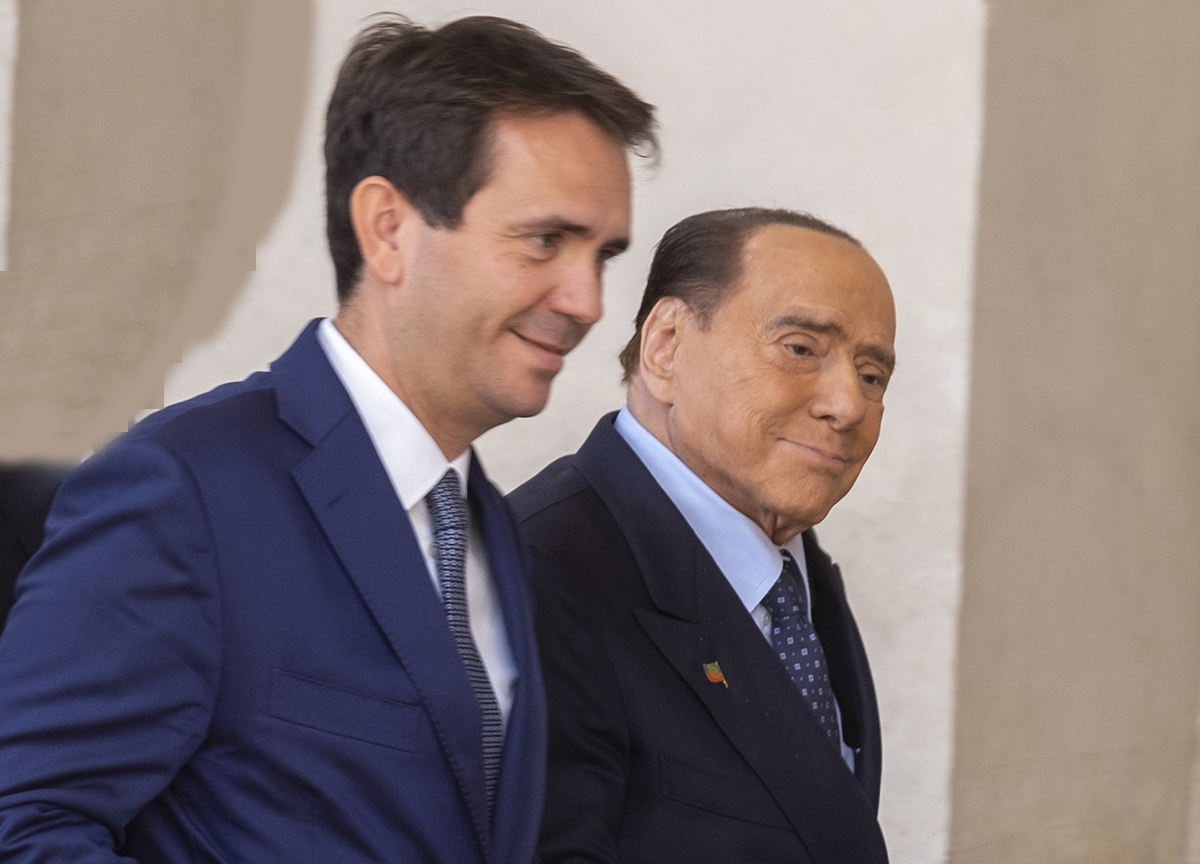 Alessandro Cattaneo e Silvio Berlusconi Alessandro Cattaneo e Silvio Berlusconi