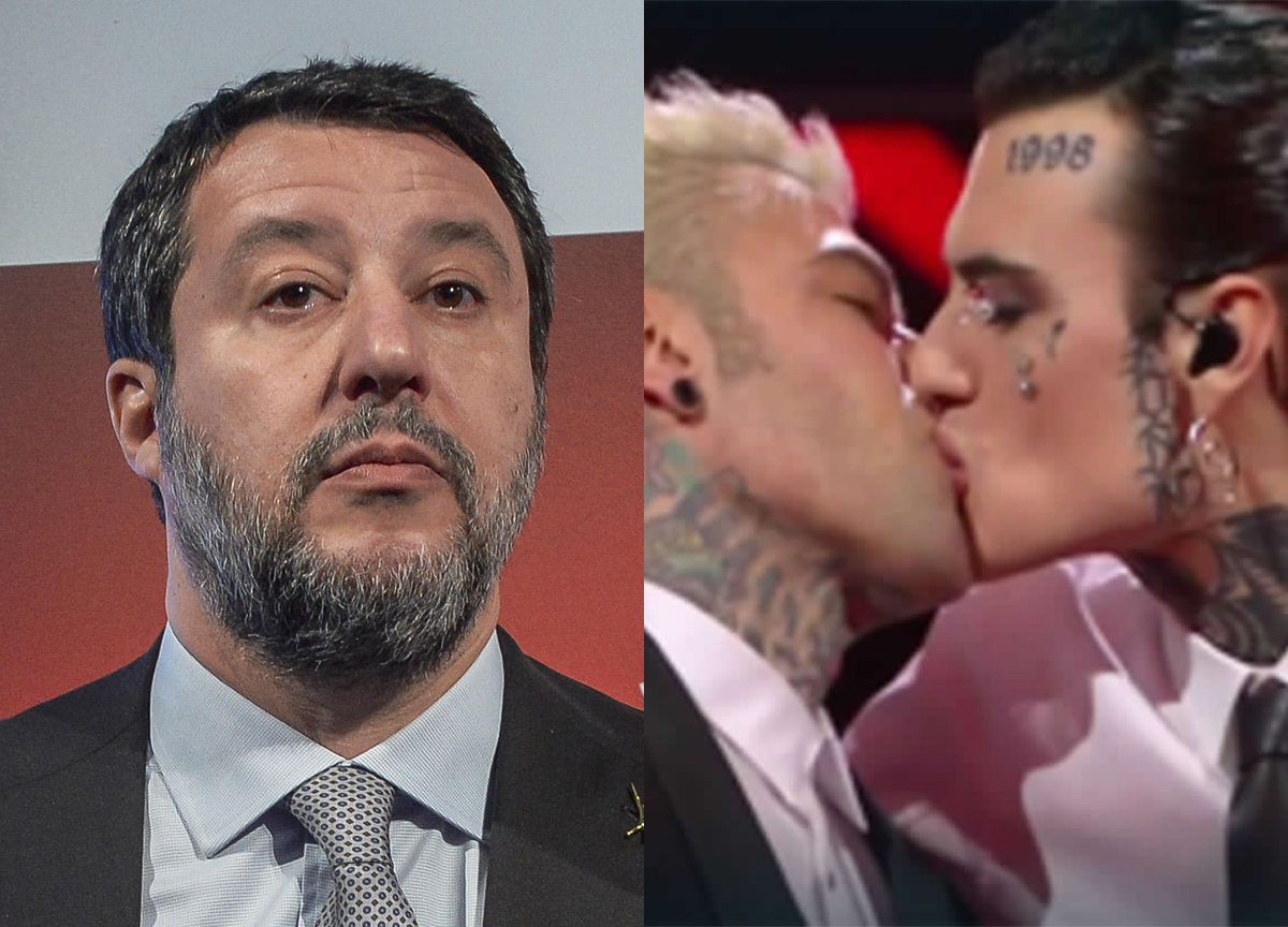 Matteo Salvini, Fedez e Rosa Chemical Matteo Salvini, Fedez e Rosa Chemical