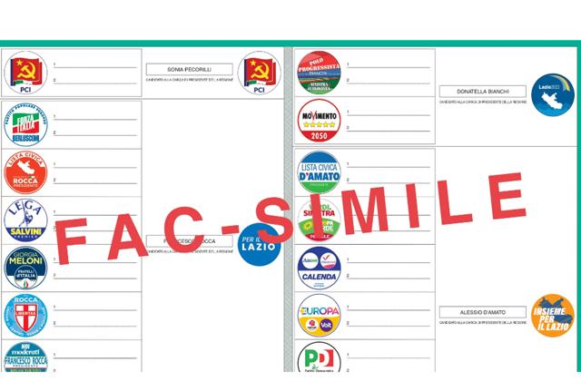 Scheda elettorale Fac Simile Scheda elettorale Fac Simile
