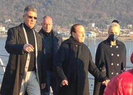 Berlusconi, gita al lago d'Iseo con Marta Fascina. VIDEO