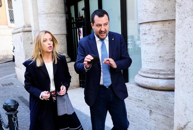 Giorgia Meloni e Matteo Salvini (Lapresse) Giorgia Meloni e Matteo Salvini (Lapresse)