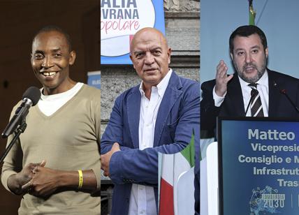 Soumahoro, Marco Rizzo, Matteo Salvini