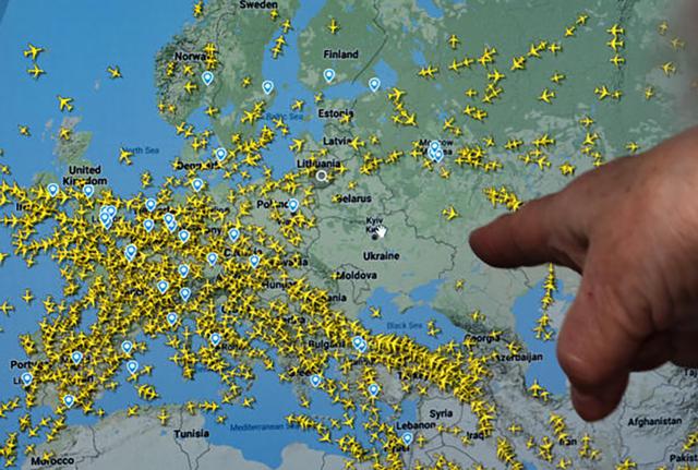 Spazio aereo tra Europa e Russia Spazio aereo tra Europa e Russia