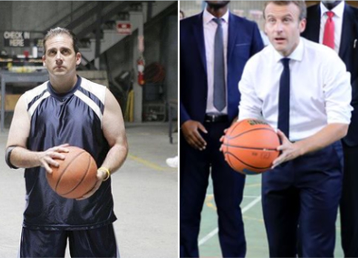 Steve Carrell Emmauel Macron Steve Carrell Emmauel Macron