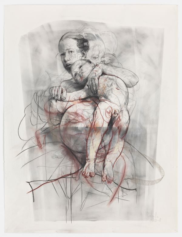 4) Jenny Saville, “Study for Pentimenti III (sinopia), 2011, Carboncino e pastello su carta, 200 x 152 cm, 78 11/16 x 59 13/16 in. © Jenny Saville. Tutti i diritti riservati, DACS 2021. Foto: Mike Bruce. Collezione privata. Courtesy dell’artista e di Gagosian 4) Jenny Saville, “Study for Pentimenti III (sinopia), 2011, Carboncino e pastello su carta, 200 x 152 cm, 78 11/16 x 59 13/16 in. © Jenny Saville. Tutti i diritti riservati, DACS 2021. Foto: Mike Bruce. Collezione privata. Courtesy dell’artista e di Gagosian