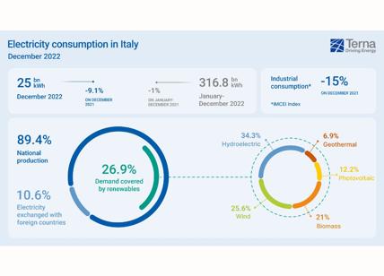 Terna, infografica dicembre 2022