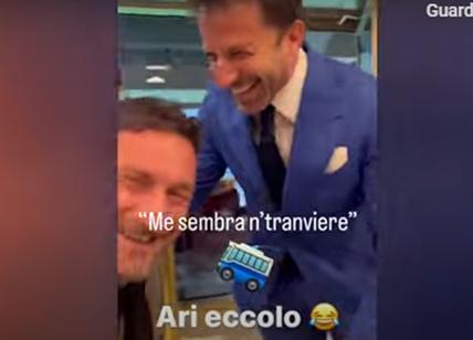 Totti sfotte Del Piero: "Me sembri un tranviere". E Pinturicchio.. Video
