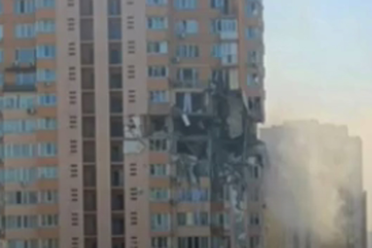 ucraina kiev edificio sventrato