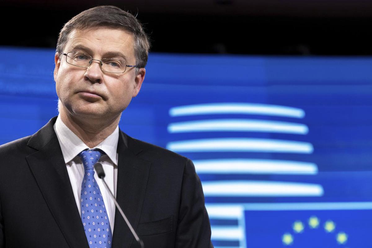 Valdis Dombrovskis, vice presidente della Commissione europea Valdis Dombrovskis, vice presidente della Commissione europea