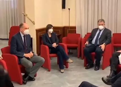 Quirinale, le immagini del vertice di Centrosinistra a Montecitorio. VIDEO