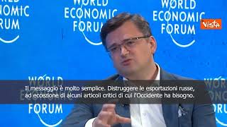 SOTTOTITOLI Kuleba a Davos: "Distruggere export russo"