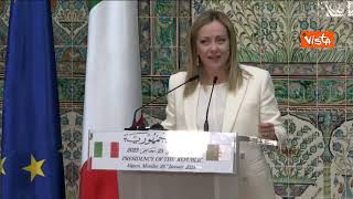 Italia-Algeria, Meloni: â€œPiano Mattei per lâ€™Africa modello di crescita che sia reciprocaâ€