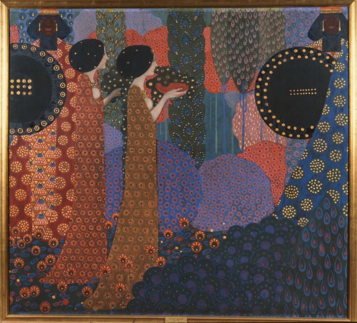 Vittorio Zecchin    Le principesse e i guerrieri, 1914   Venezia, Fondazione Musei Civici di Venezia 