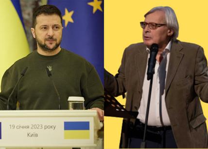 Vladimir Zelensky e Vittorio Sgarbi