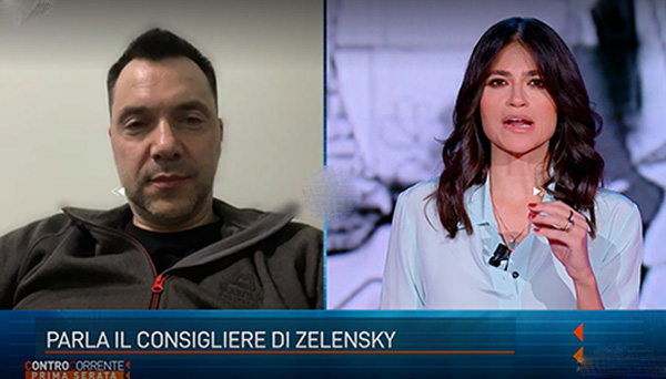Veronica Gentili intervista il consigliere di Zelensky