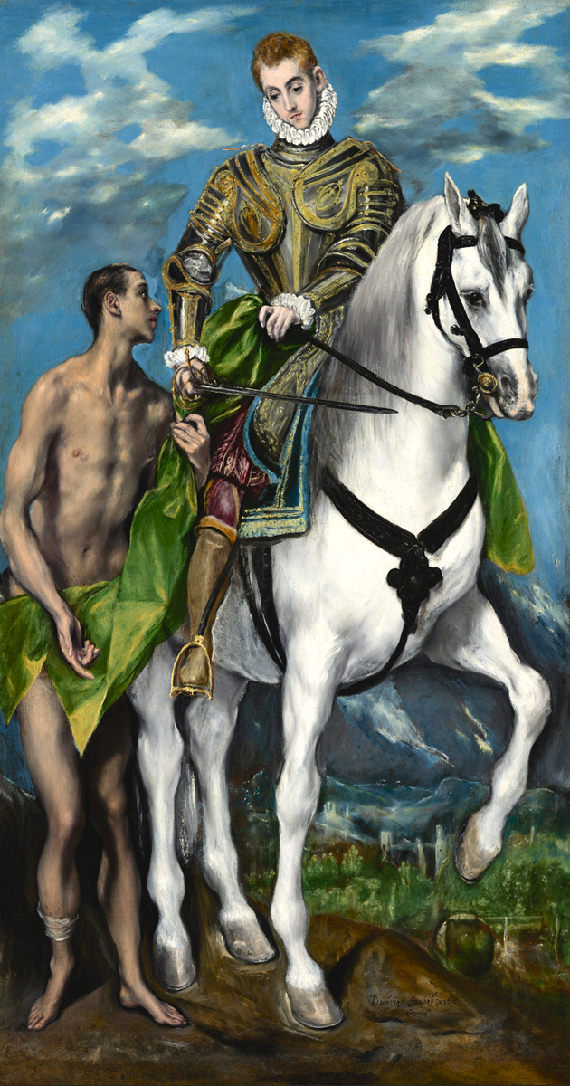 El Greco; "San Martino e il mendicante"; Olio su tela, 194 x 103 cm; National Gallery of Art Washington; © Courtesy National Gallery of Art, Washington El Greco; "San Martino e il mendicante"; Olio su tela, 194 x 103 cm; National Gallery of Art Washington; © Courtesy National Gallery of Art, Washington