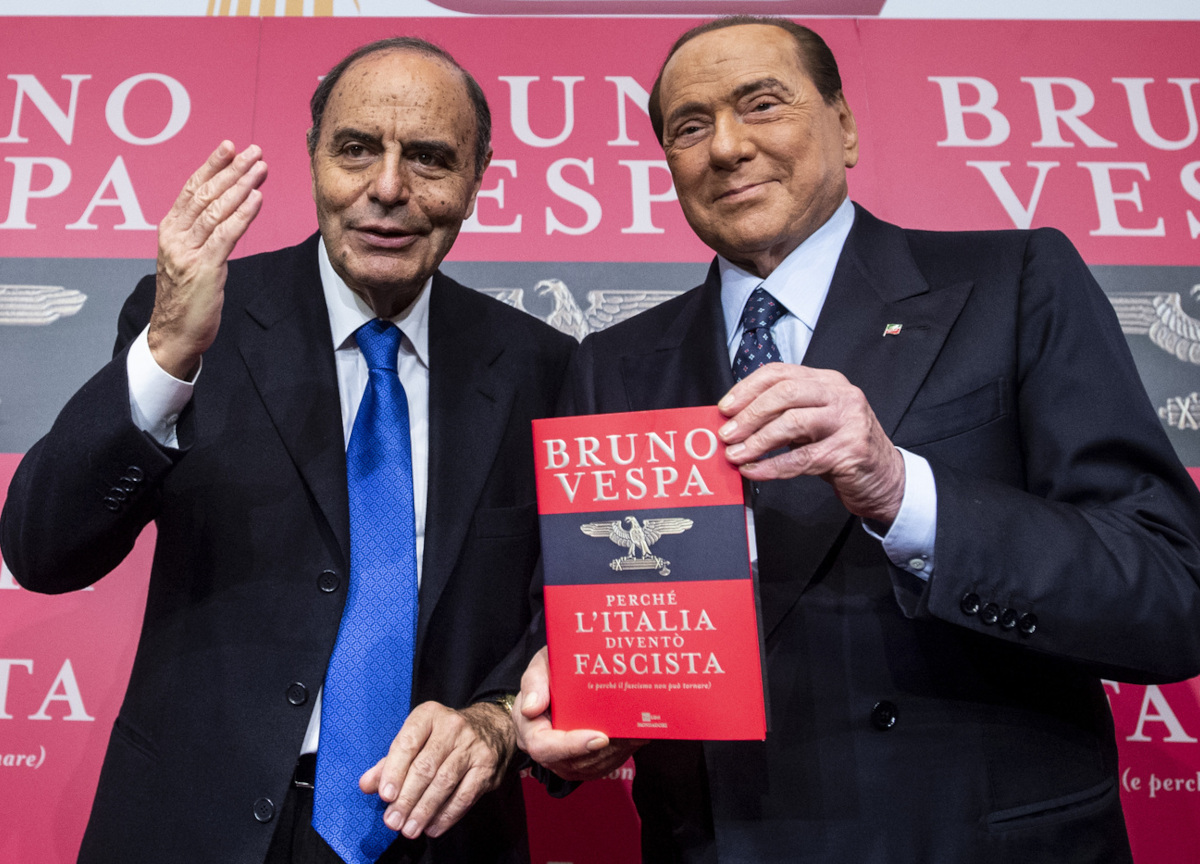 Bruno Vespa e Silvio Berlusconi Bruno Vespa e Silvio Berlusconi