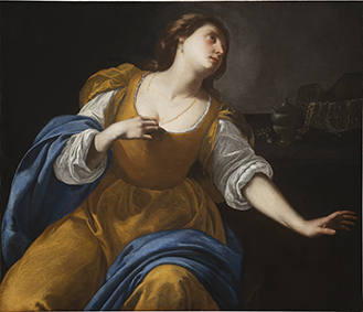 Artemisia Gentileschi, "Maddalena", 1630-1635, olio su tela, 108x78.5 cm, Beirut (Libano), Sursock Palace Collection Artemisia Gentileschi, "Maddalena", 1630-1635, olio su tela, 108x78.5 cm, Beirut (Libano), Sursock Palace Collection
